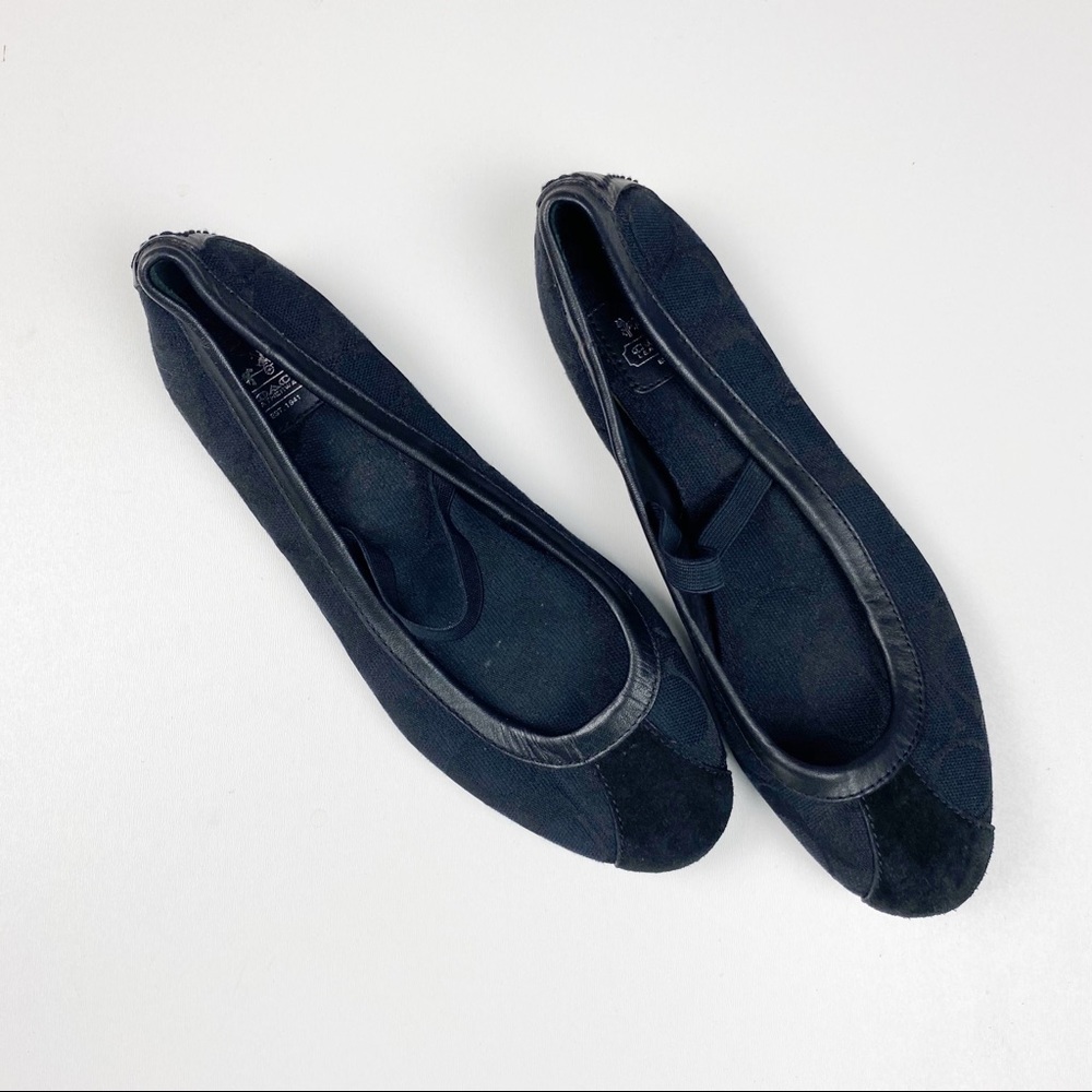 Coach Mary Jane Judey Ballet Flats Black Size 6